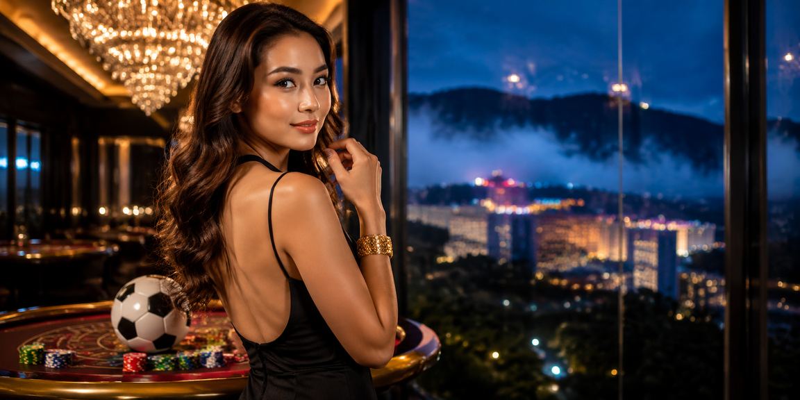 Pengguna Malaysia mengakses platform pertaruhan di Genting Highlands