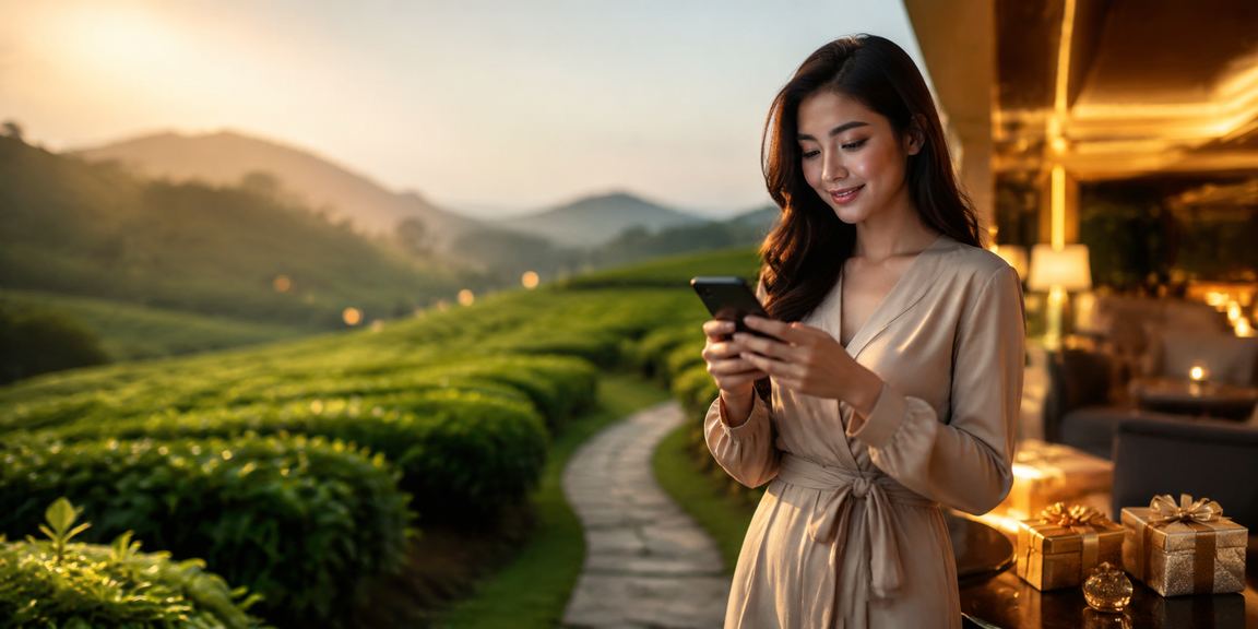 Pengguna Malaysia mengakses platform glc250 melalui peranti mudah alih dengan privasi terjaga